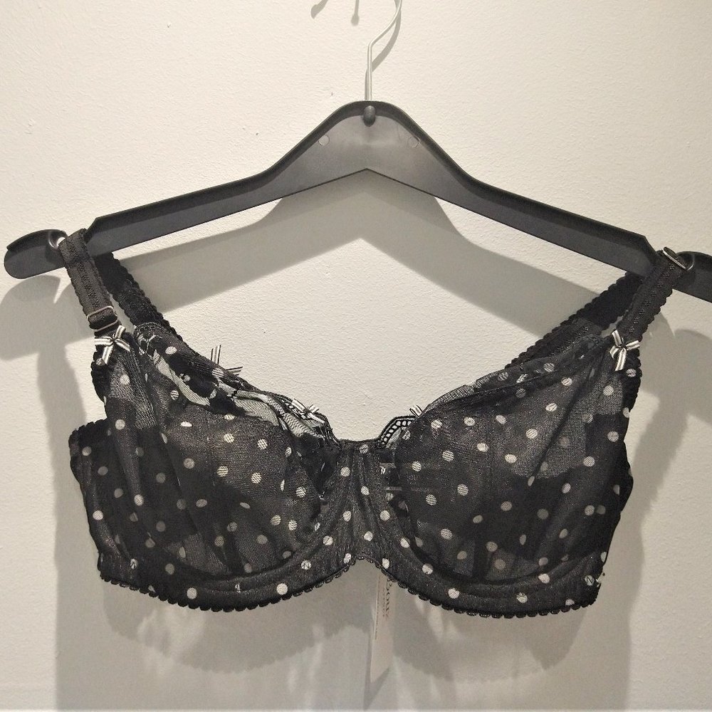 Black Polka Dot Boux Avenue Bra